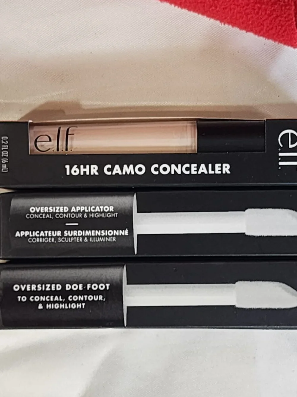 E.L.F. 16HR Camo Concealer .2fl oz. Full Coverage Matte Finish Light Peach 3CT